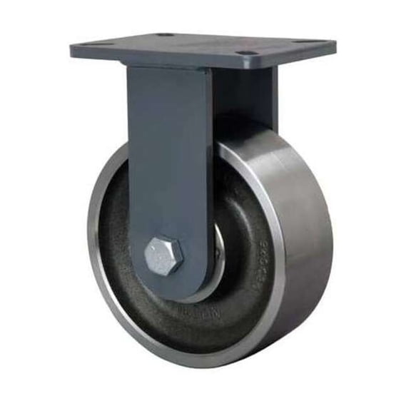 Hamilton Plte Caster,Rgd,Forged Stel,8 in,6000 lb R-SEC-83FSB