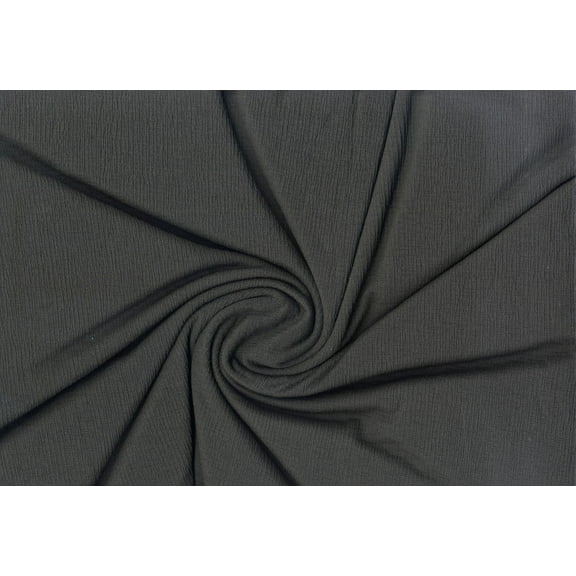 Hamilton Knit Fabric - Light Weight Stretch Soft Sewing Fabric (BLACK, ByYard)