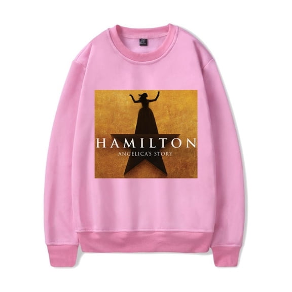Hamilton Long-Sleeve Sweatshirt Unisex Fashionable Long-Sleeve Hoodie Casual Hip-Hop Streetwear Top