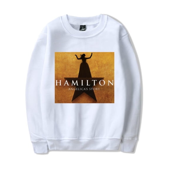 Hamilton Long-Sleeve Sweatshirt Unisex Fashionable Long-Sleeve Hoodie Casual Hip-Hop Streetwear Top