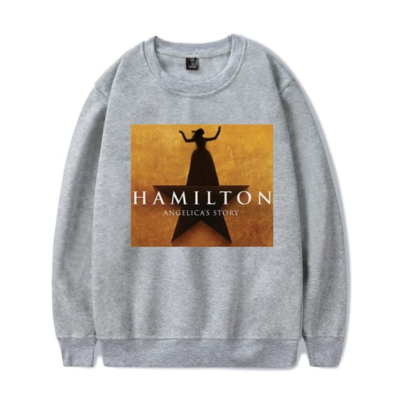 Hamilton Long-Sleeve Sweatshirt Unisex Fashionable Long-Sleeve Hoodie Casual Hip-Hop Streetwear Top
