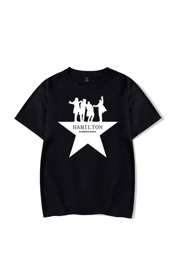 Hamilton Merch T-shirts For Men And Women Fashion Round Neck Casual Short-sleeved Tops