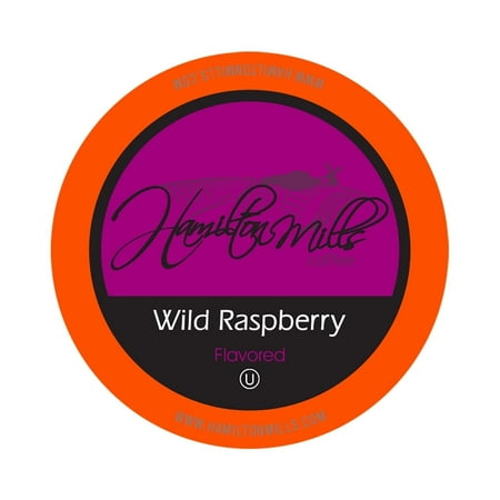 Hamilton Mills Premium Wild Raspberry Flavored Coffee Pods for Single Serve Coffee Brewers, 40 Pack