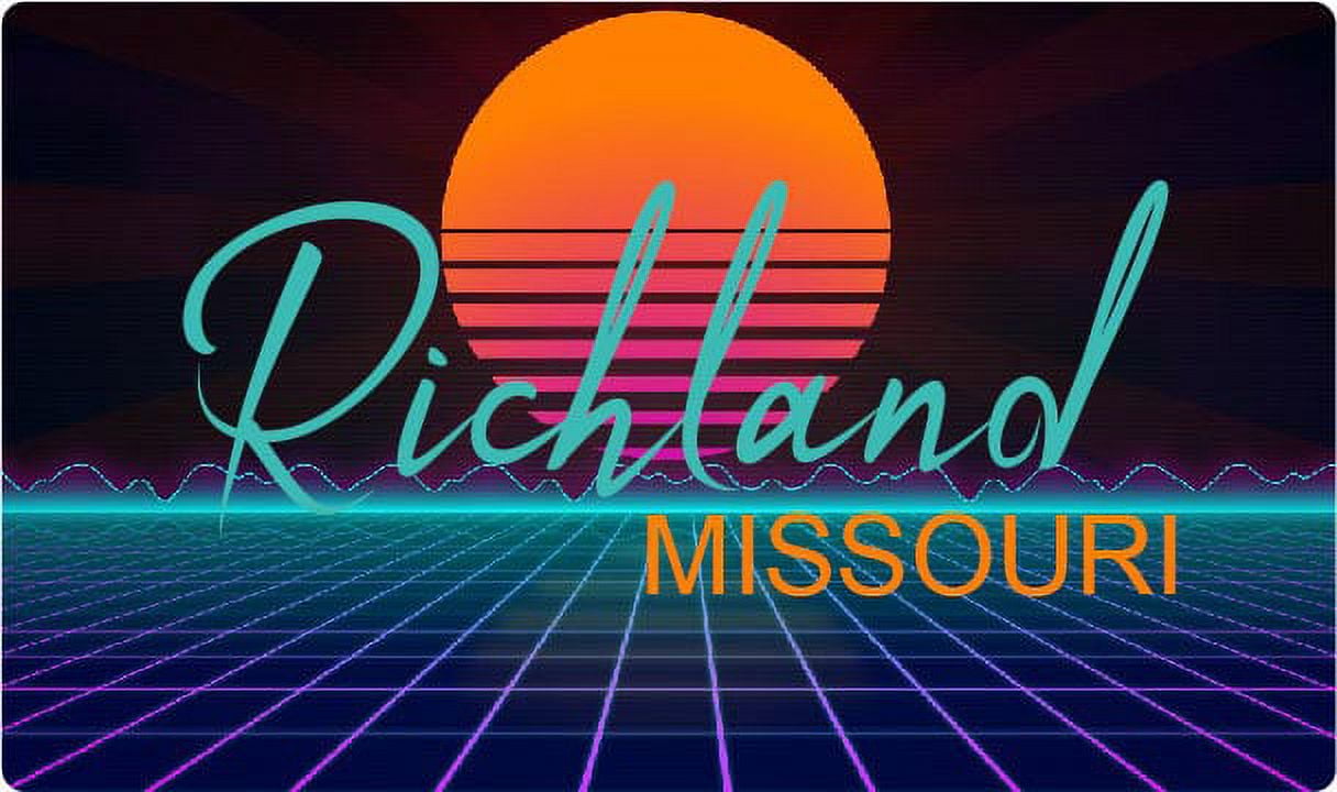 Hamilton Missouri 4 X 2.25Inch Fridge Retro Neon Design