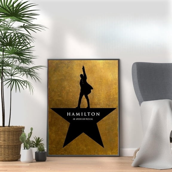 Hamilton Musical Broadway Theatre Classic Silhouette Art Poster - 16x24 UNFRAMED