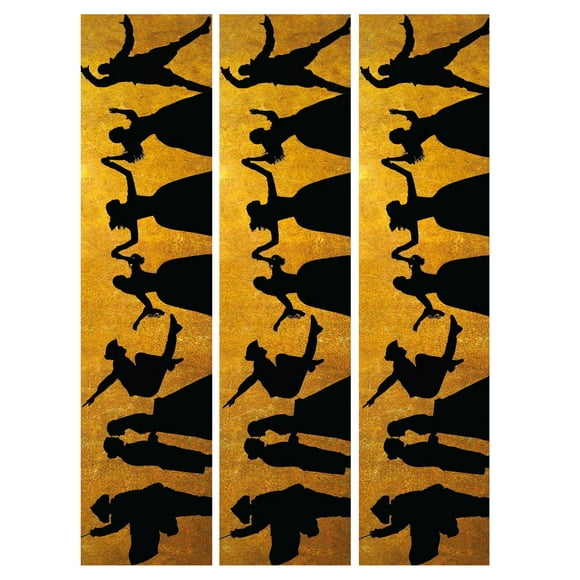 Hamilton Musical Character Silhouettes Edible Cake Topper Image Strips ABPID14782