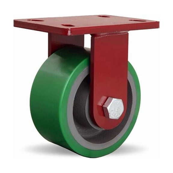 Hamilton Plate Caster,Rigid,Polyurethane,7 1/2"H R-FM-63DB