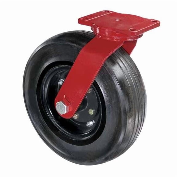 Hamilton Plate Caster,Swivel,Rubber,18 1/2"H S-7516-SPRT