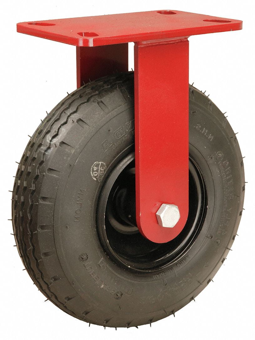 Hamilton Plate Cstr w/ Pneumatic Whls ,Rgd,330lb. R7008PRB