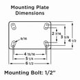thumbnail image 1 of Hamilton Swivel Pnumatic Caster w/ Brake Lock,8'' S-7008-PRB-4SL-FB, 1 of 4