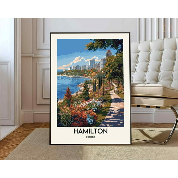 Hamilton Poster, Hamilton Print, Hamilton Photo, Hamilton Poster Print, Hamilton Travel Poster, Hamilton Canada Gift Wall Art, Modern Wall Decor, 12x18 UNFRAMED