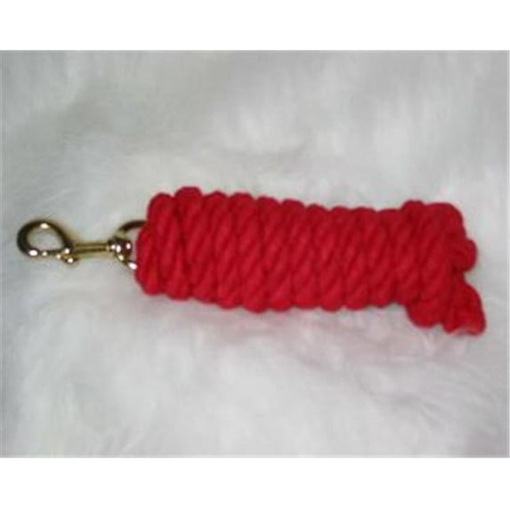 Hamilton Halter Company 3 4 Cotton Ld W Br Bolt Snap Red 10 Feet - CL34B RD