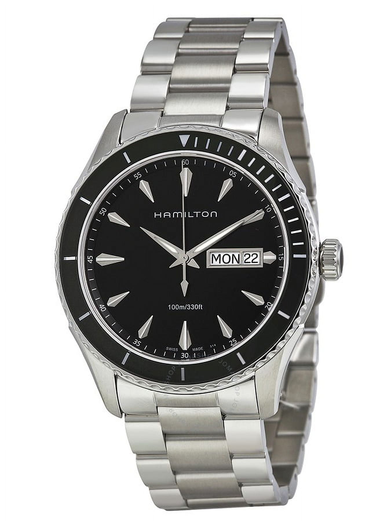 Hamilton Seaview Black Dial Stainless Steel Mens Watch H3751113