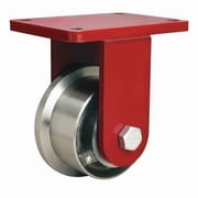 Hamilton Plate Caster,Rigid,Steel,8H R-EHD-FT5FH