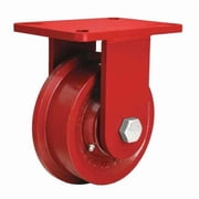 Hamilton Single-Flanged Caster,Cast Iron,6-1/8 in R-EHD-FT6H