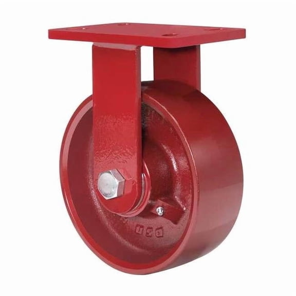 Hamilton Plte Caster,Rgd,Cast Iron,4 in.,1000 lb. R-HS-4MB