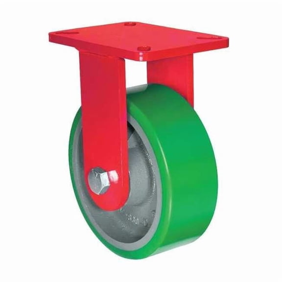 Hamilton Plate Caster,Rigid,Polyurethane,7 3/4"H R-HS-6DB
