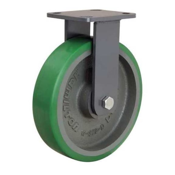 Hamilton Plate Caster,Rigid,Polyurethane,9 1/2"H R-WH-8DB