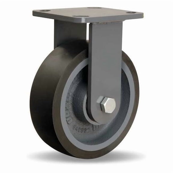 Hamilton Plate Caster,Rigid,Polyurethane,7 1/2"H R-WH-6DB70