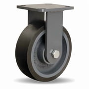 Hamilton Plate Caster,Rigid,Polyurethane,7 1/2"H R-WH-6DB70