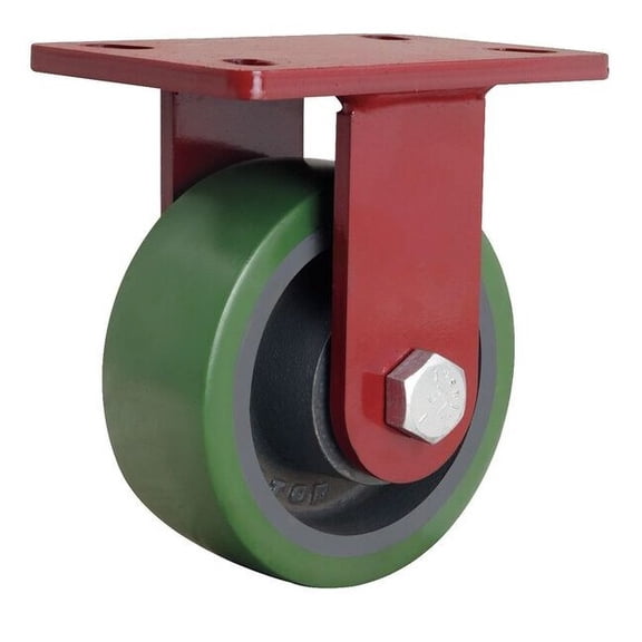 Hamilton Plate Caster,Rigid,Polyurethane,7 1/2"H R-FM-6DB