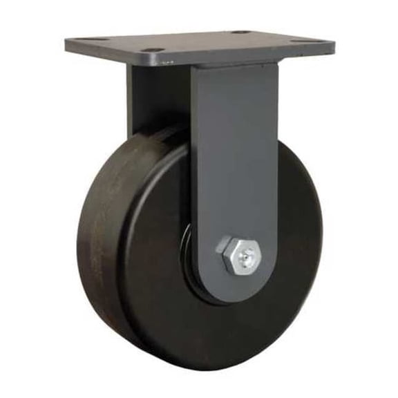 Hamilton Plte Caster,Rgd,Phenolic,8 in.,3000 lb. R-CH-83PH