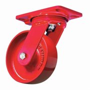 Hamilton Plate Caster,Swivel,Cast Iron,4 in.,1000 lb,A S-HS-4MB