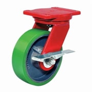 Hamilton Plate Caster,Swivel,Polyurethane,7 3/4H S-HS-6DB-4SL-FB