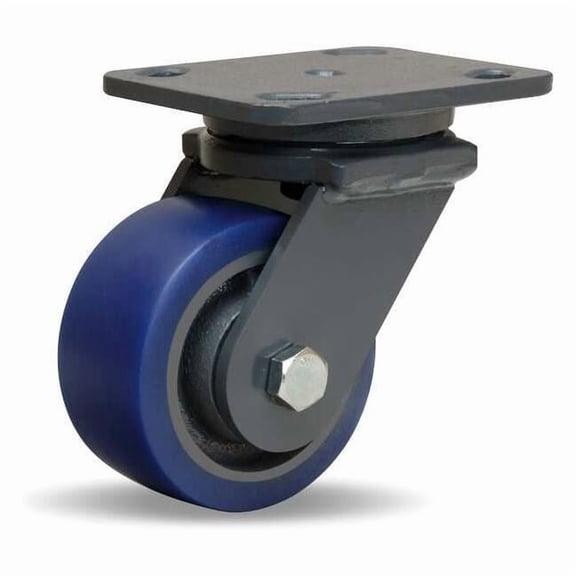 Hamilton Plate Caster,Swivel,Polyurethane,5 5/8"H S-WH-4SPB
