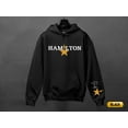 thumbnail image 1 of Hamilton Sweatshirt: Custom Name on Sleeve Hamilton Hoodie, Adult & Youth, S - 3XL, 1 of 4