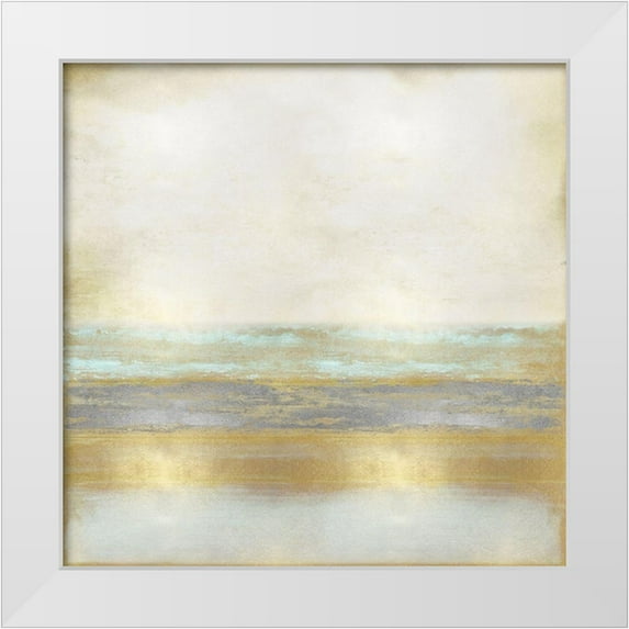 Hamilton, Taylor 12x12 White Modern Wood Framed Museum Art Print Titled - Golden Reflection
