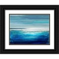 thumbnail image 1 of Hamilton, Taylor 14x12 Black Ornate Wood Framed with Double Matting Museum Art Print Titled - Reflection on the Horizon II, 1 of 4