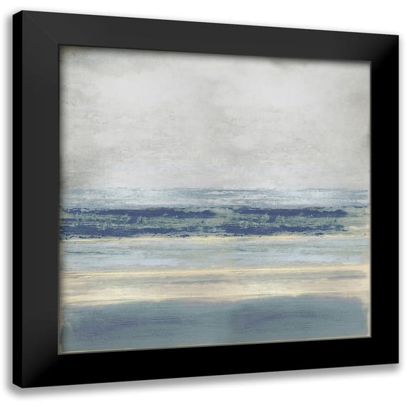 Hamilton, Taylor 15x15 Black Modern Framed Museum Art Print Titled - Highlighted Blue