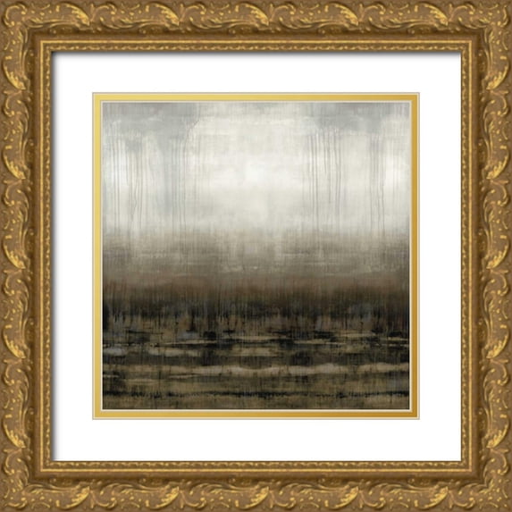 Hamilton, Taylor 15x15 Gold Ornate Wood Framed with Double Matting Museum Art Print Titled - After Glow IV