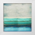 thumbnail image 1 of Hamilton, Taylor 26x26 White Modern Wood Framed Museum Art Print Titled - Highlighted Turquoise, 1 of 4