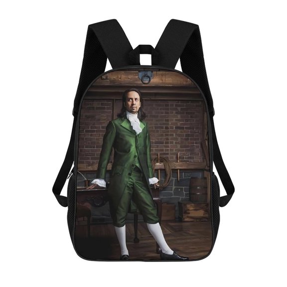 Hamilton-The-Musical Backpack, Bookbag with Adjustable Shoulder Straps And Large Zip Compartment, Unisex Travel Bags 17 Inch