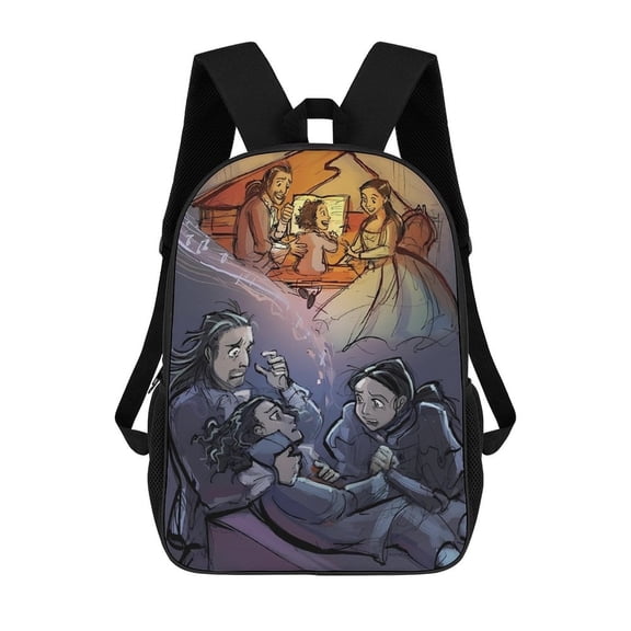 Hamilton-The-Musical Backpack, Bookbag with Adjustable Shoulder Straps And Large Zip Compartment, Unisex Travel Bags 17 Inch
