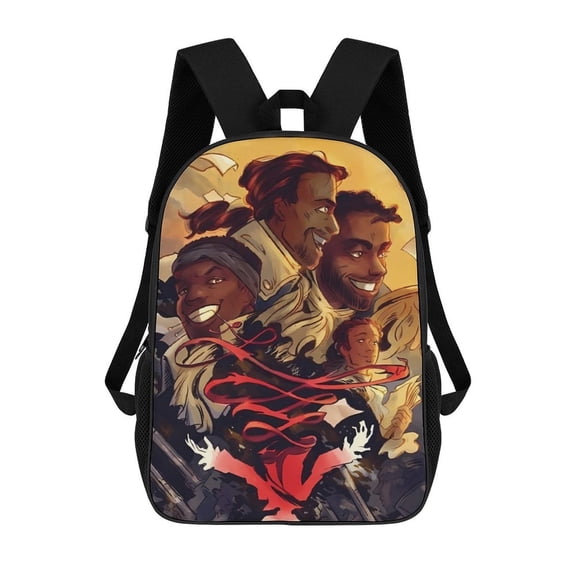 Hamilton-The-Musical Backpack, Bookbag with Adjustable Shoulder Straps And Large Zip Compartment, Unisex Travel Bags 17 Inch