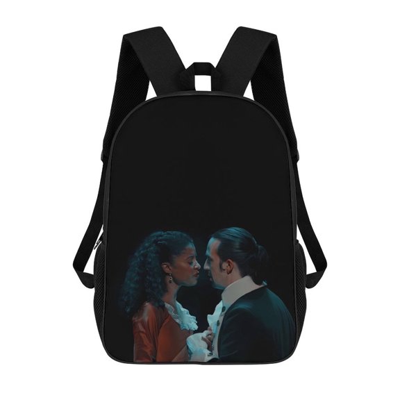Hamilton-The-Musical Backpack, Bookbag with Adjustable Shoulder Straps And Large Zip Compartment, Unisex Travel Bags 17 Inch