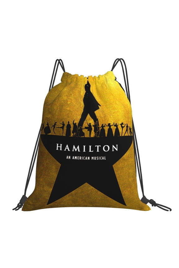 Hamilton The Musical Drawstring Backpack Sport Gym Bag For Yoga Swimming Gymsack Sport Strap Pack Bag