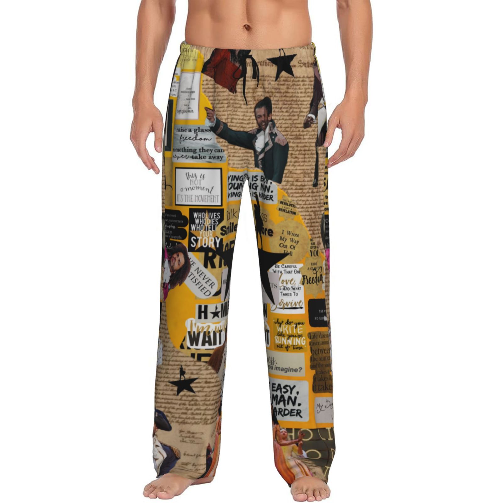 Calça De Pijama BRIEF INSANITY - Estampa Notas Musicais - Unissex