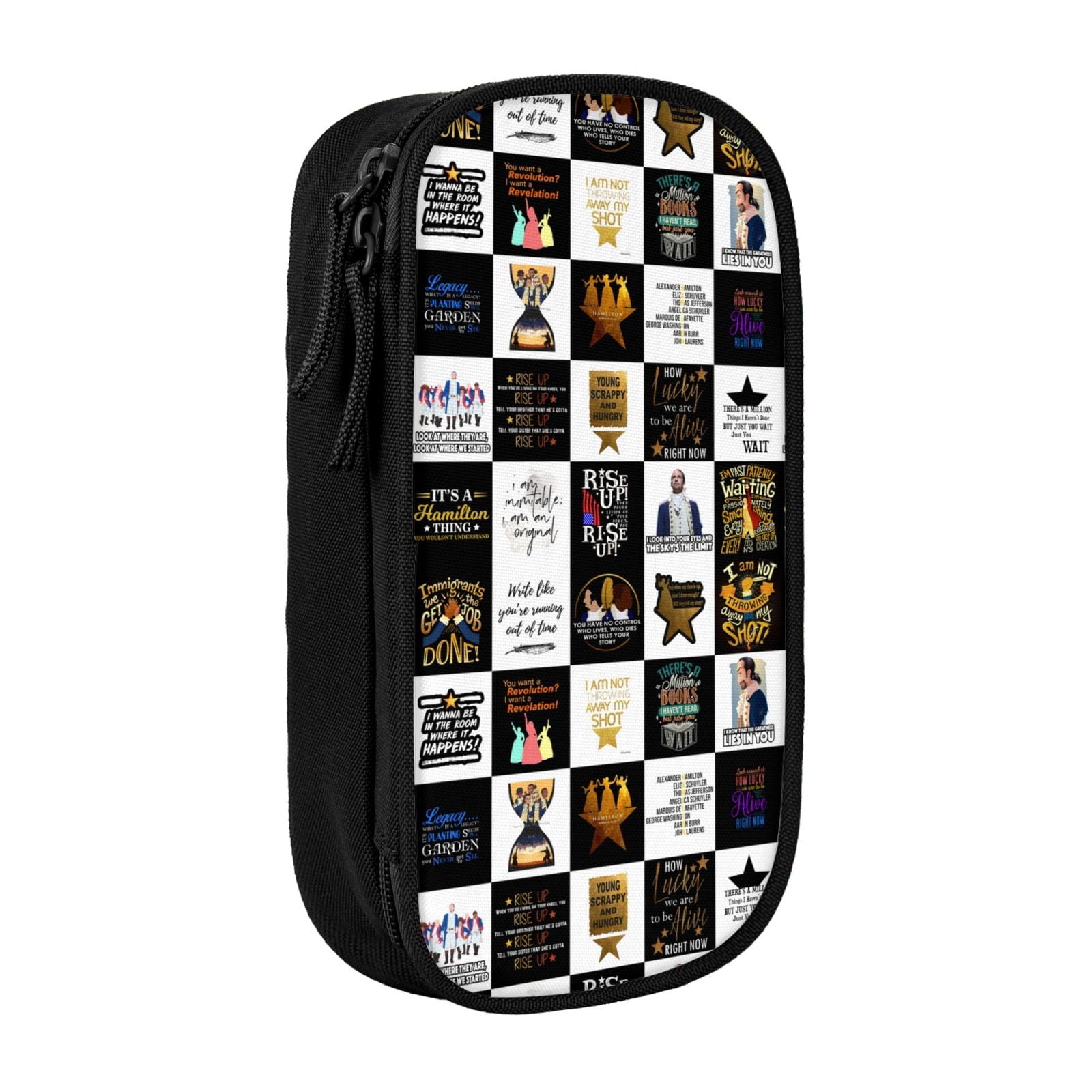Hamilton The Musical Pencil Case Multipurpose Pencase Large Capacity Durable Pencil Pouch Storage Pen Bag Organizer Stationery
