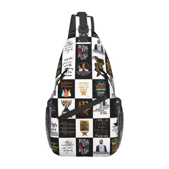 Hamilton The Musical Sling Bag Crossbody Sling Backpack Chest Bag Daypack Purses Shoulder Bag For Women Men Travel Hiking