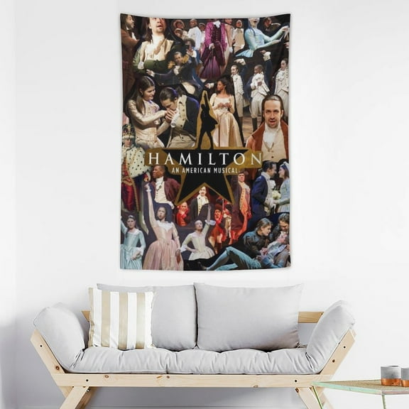 Hamilton The Musical Tapestry Soft Cool Pattern Wall Blanket Hanging Tapestries for Bedroom Living Room Dorm Decor 80x60inch