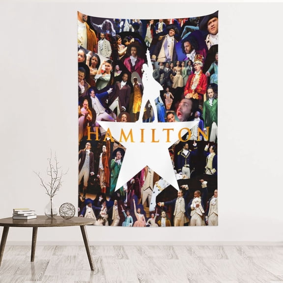 Hamilton The Musical Tapestry Wall Hanging Home Decoration Wall Blanket Dormitory Living Room Bedroom Backdrop Poster( 60x40inch)