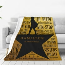 Hamilton The Musical Ultra-Soft Micro Fleece Blanket Throw All Season Fuzzy Lightweight Throw Blankets For Office Company Home Couch Bed Sofa 50"x40"