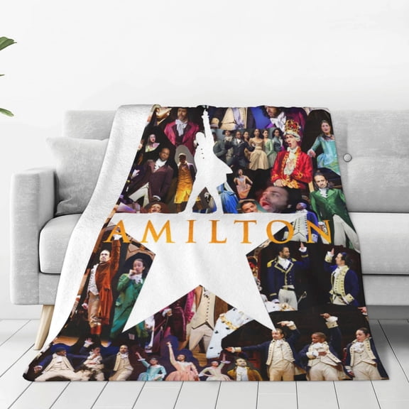 Hamilton The Musical Ultra-Soft Micro Fleece Blanket Throw All Season Fuzzy Lightweight Throw Blankets For Office Company Home Couch Bed Sofa 50"x40"