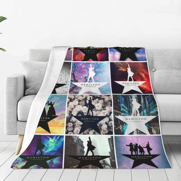 Hamilton The Musical Ultra-Soft Micro Fleece Blanket Throw All Season Fuzzy Lightweight Throw Blankets For Office Company Home Couch Bed Sofa 50"x40"