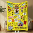 thumbnail image 1 of Hamilton Theme Soft Flannel Blanket, All-Season Comfort, Perfect for Boys Girls Family Halloween Christmas Birthday Gift, 1 of 9