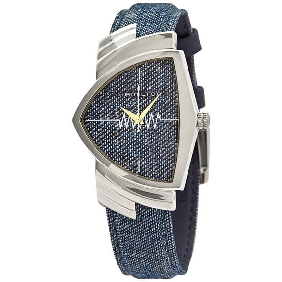 Hamilton Ventura Jeans Unisex Blue Dial Quartz Watch H24411941